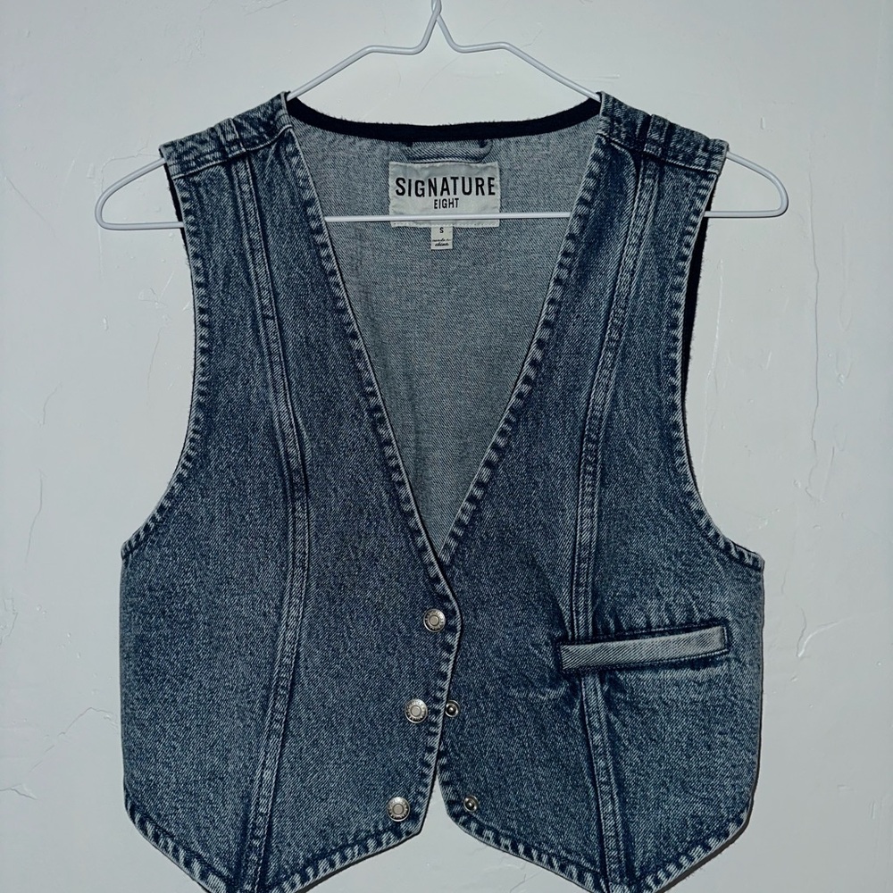 Signature Eight Blue Denim Vest